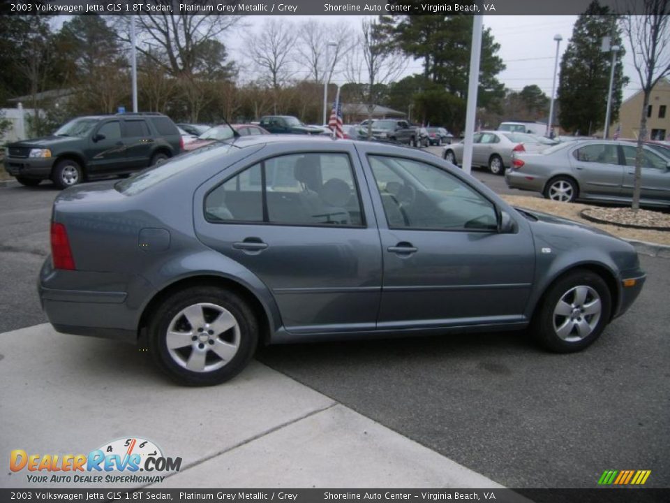 2003 Volkswagen Jetta GLS 1.8T Sedan Platinum Grey Metallic / Grey Photo #6