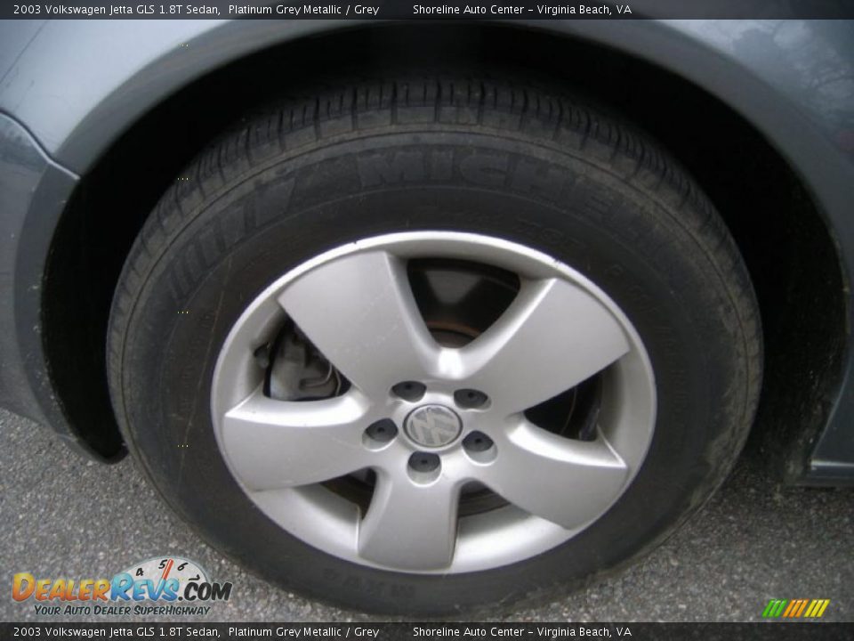 2003 Volkswagen Jetta GLS 1.8T Sedan Platinum Grey Metallic / Grey Photo #10
