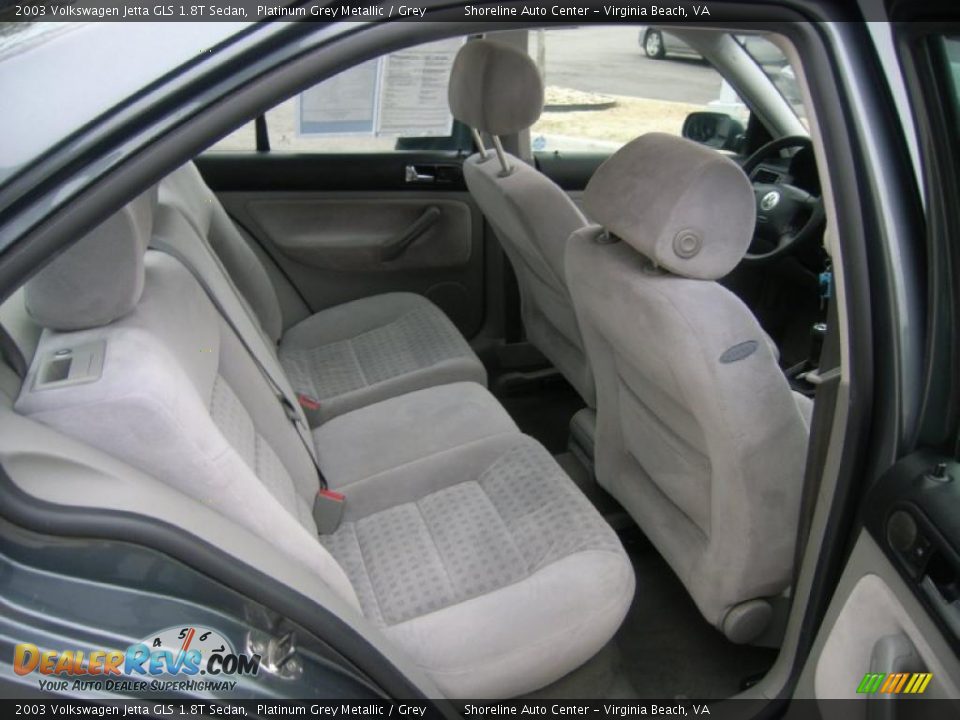 2003 Volkswagen Jetta GLS 1.8T Sedan Platinum Grey Metallic / Grey Photo #13