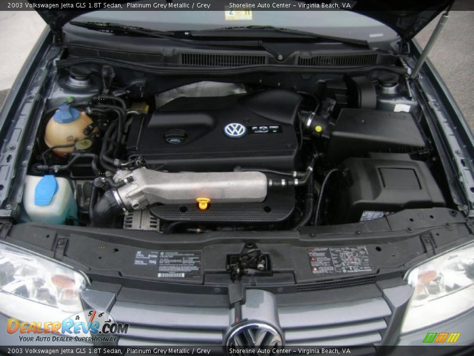 2003 Volkswagen Jetta GLS 1.8T Sedan Platinum Grey Metallic / Grey Photo #21