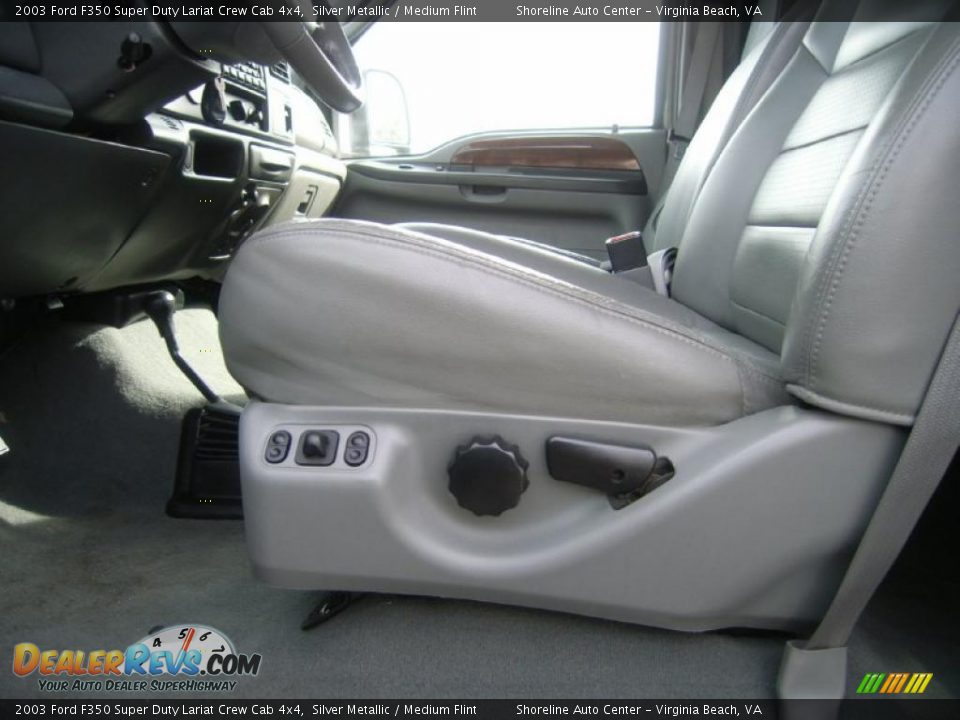 2003 Ford F350 Super Duty Lariat Crew Cab 4x4 Silver Metallic / Medium Flint Photo #20
