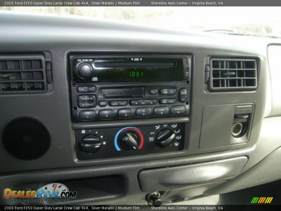 2003 Ford F350 Super Duty Lariat Crew Cab 4x4 Silver Metallic / Medium Flint Photo #22