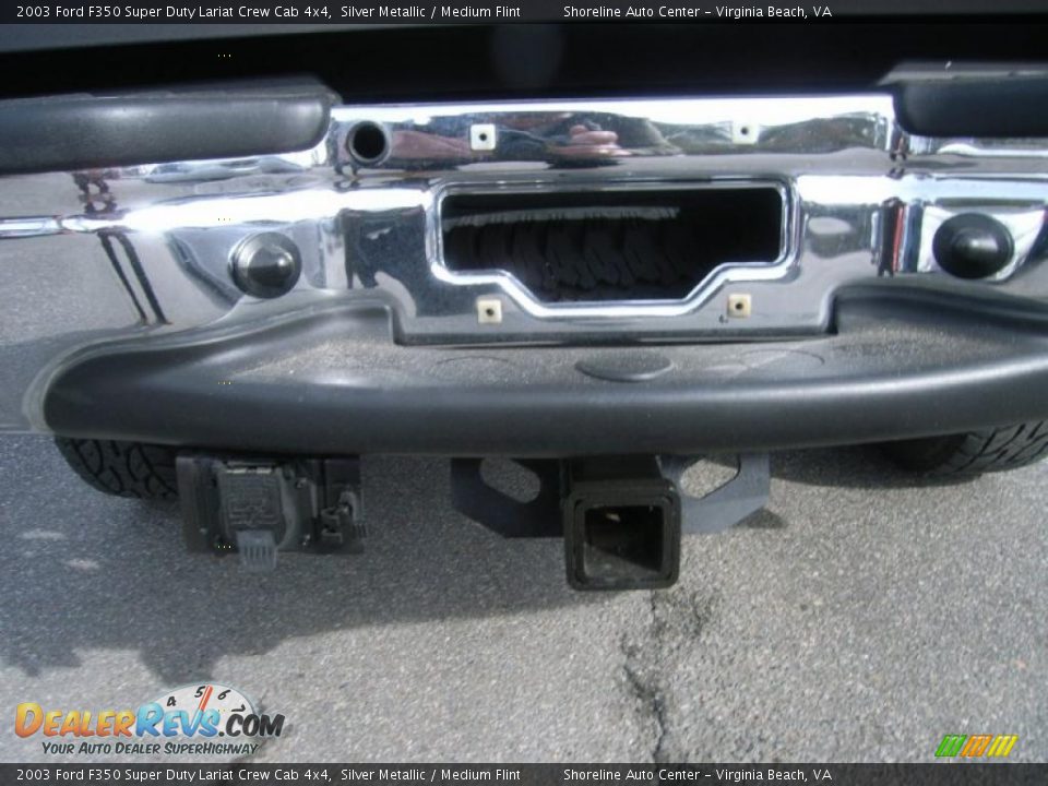 2003 Ford F350 Super Duty Lariat Crew Cab 4x4 Silver Metallic / Medium Flint Photo #32