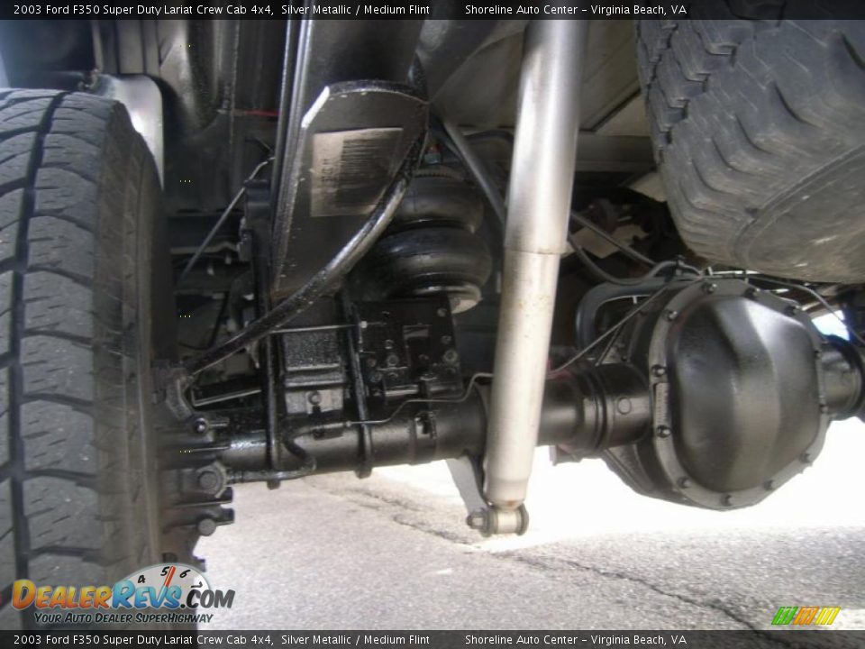 2003 Ford F350 Super Duty Lariat Crew Cab 4x4 Silver Metallic / Medium Flint Photo #33