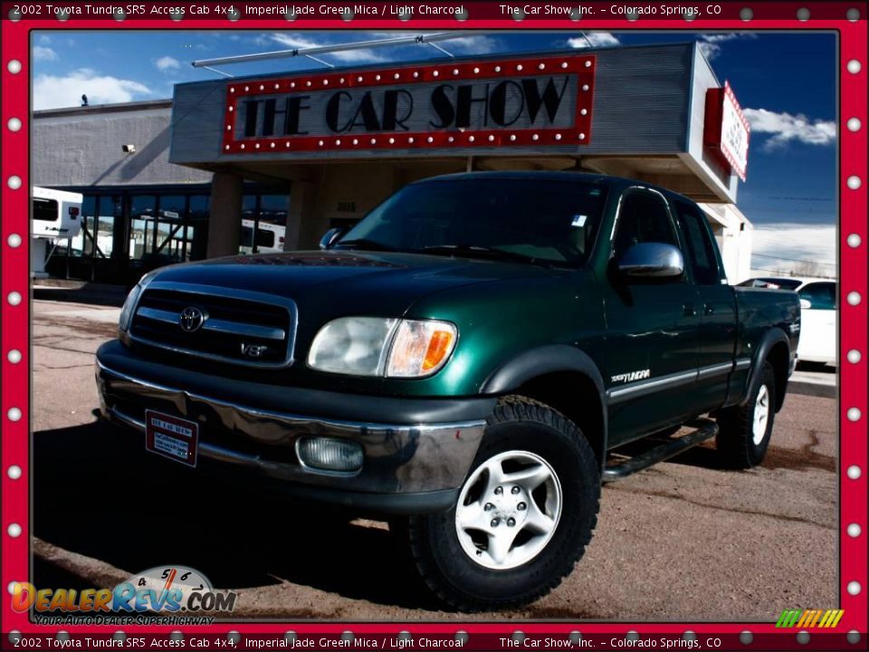 2002 Toyota Tundra SR5 Access Cab 4x4 Imperial Jade Green Mica / Light Charcoal Photo #1
