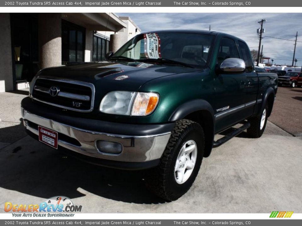 2002 Toyota Tundra SR5 Access Cab 4x4 Imperial Jade Green Mica / Light Charcoal Photo #2