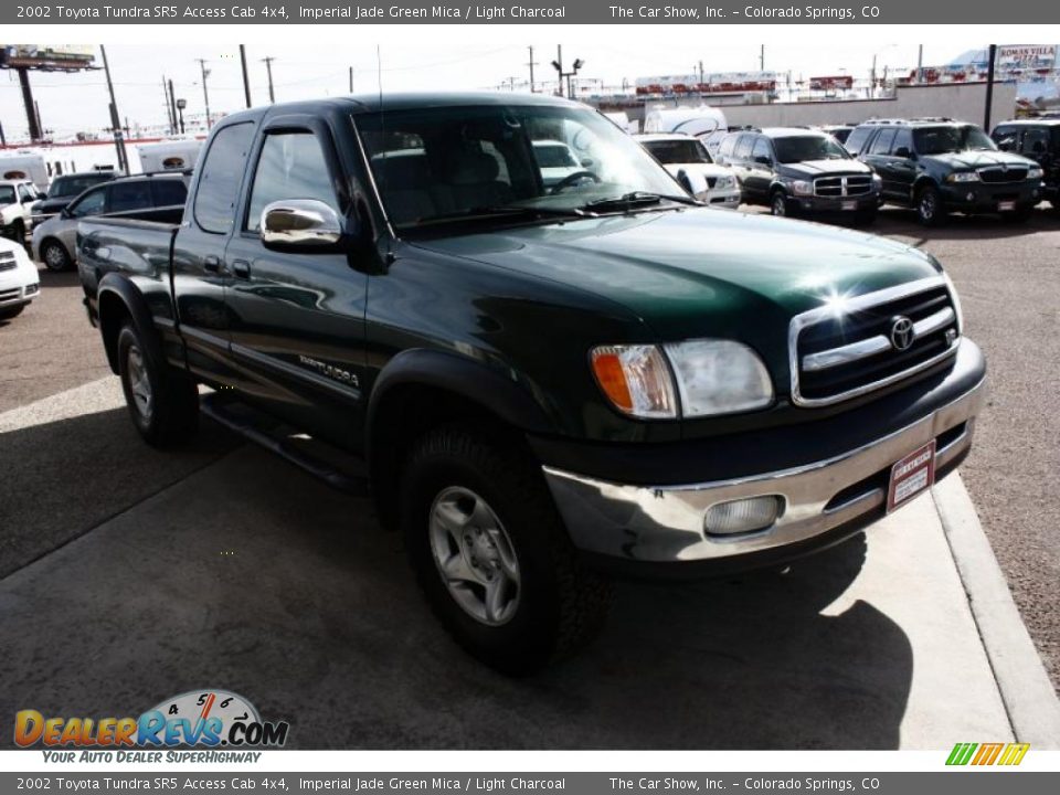 2002 Toyota Tundra SR5 Access Cab 4x4 Imperial Jade Green Mica / Light Charcoal Photo #3