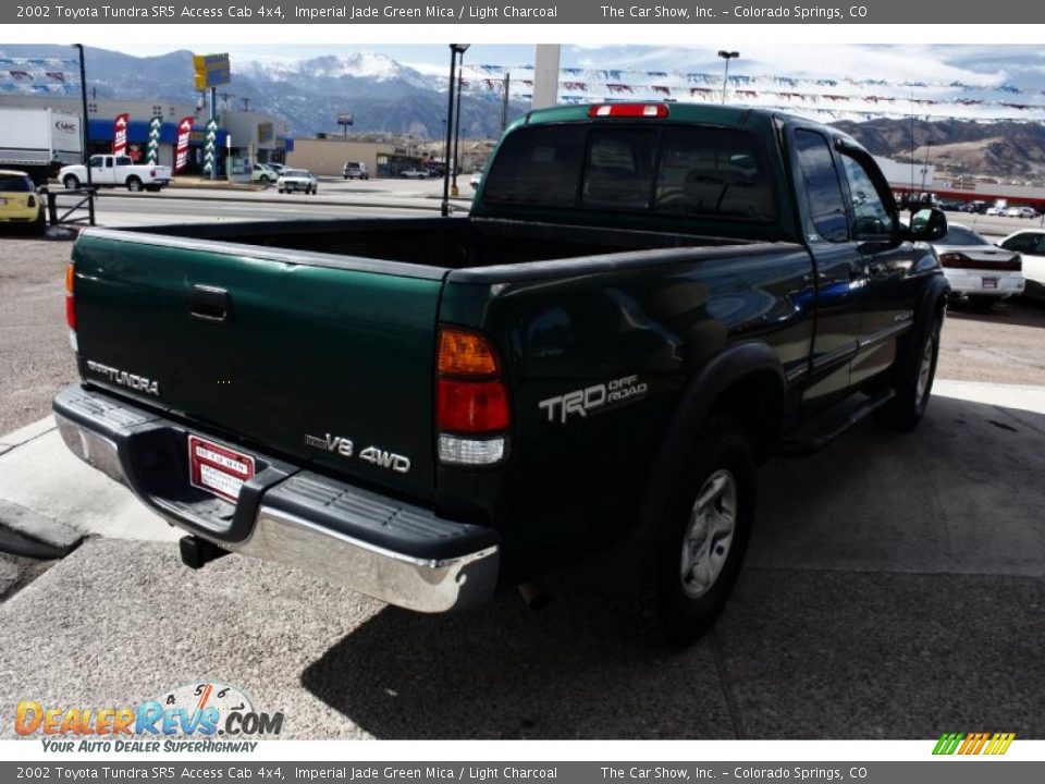2002 Toyota Tundra SR5 Access Cab 4x4 Imperial Jade Green Mica / Light Charcoal Photo #4