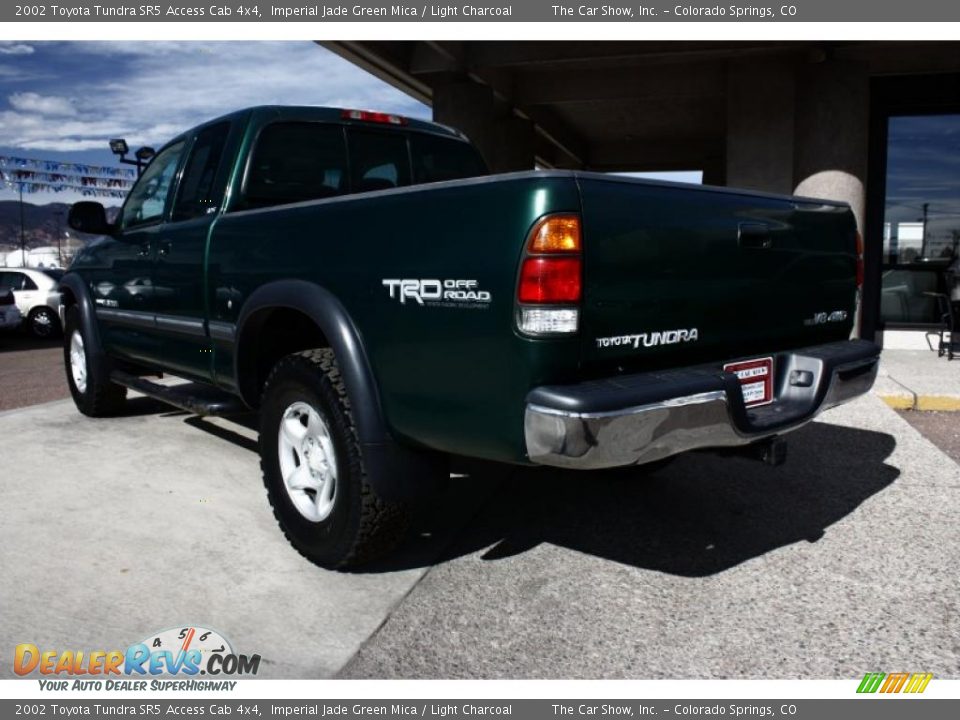 2002 Toyota Tundra SR5 Access Cab 4x4 Imperial Jade Green Mica / Light Charcoal Photo #5