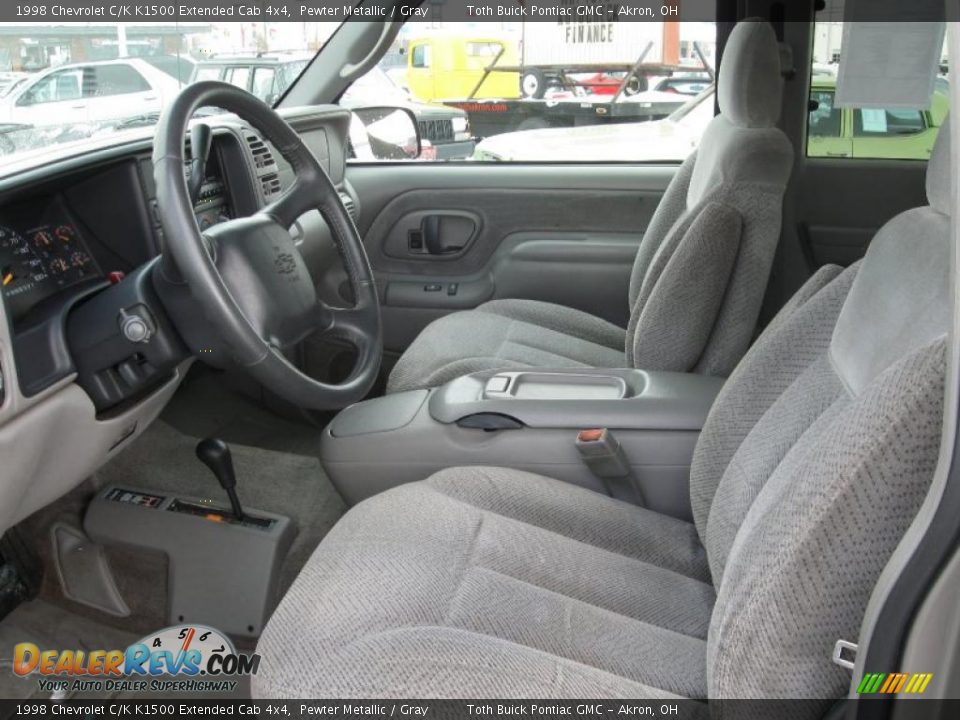 1998 Chevrolet C/K K1500 Extended Cab 4x4 Pewter Metallic / Gray Photo #7