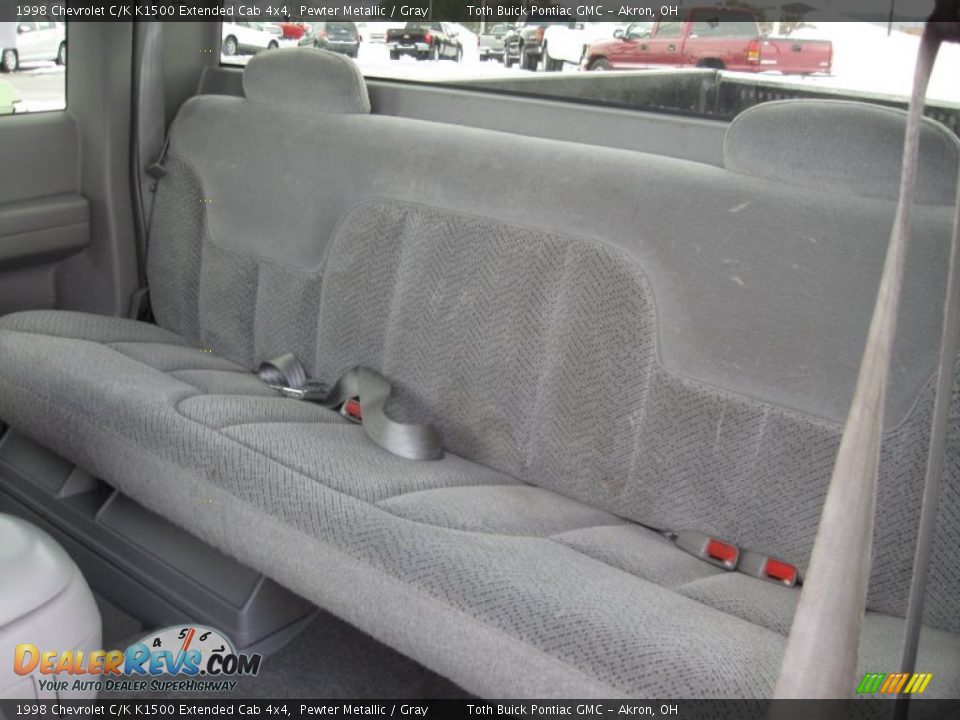 1998 Chevrolet C/K K1500 Extended Cab 4x4 Pewter Metallic / Gray Photo #8