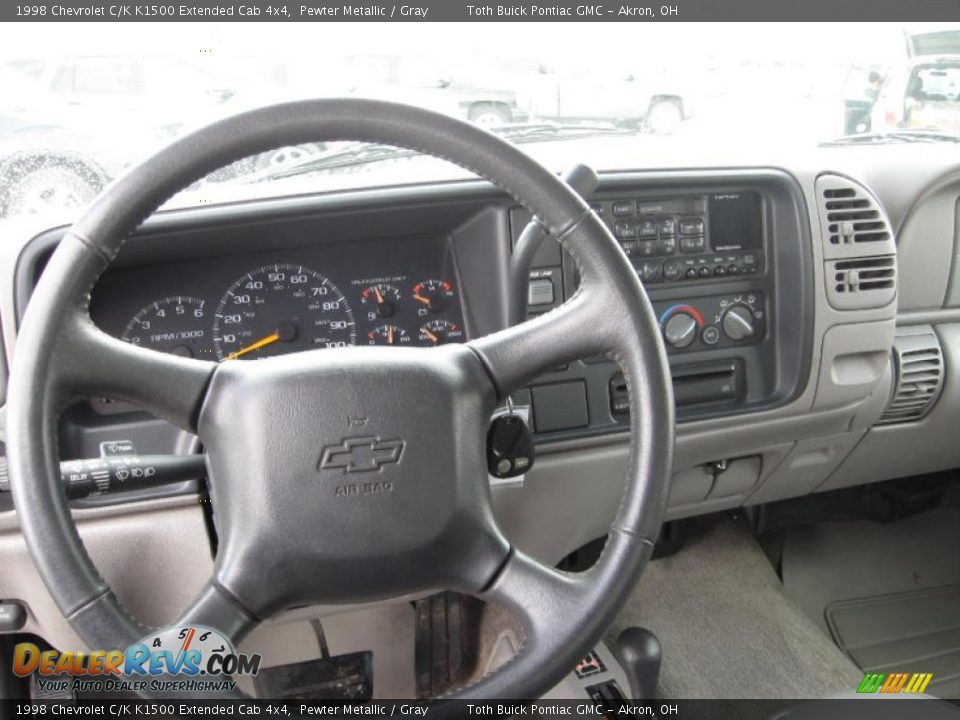 1998 Chevrolet C/K K1500 Extended Cab 4x4 Pewter Metallic / Gray Photo #9