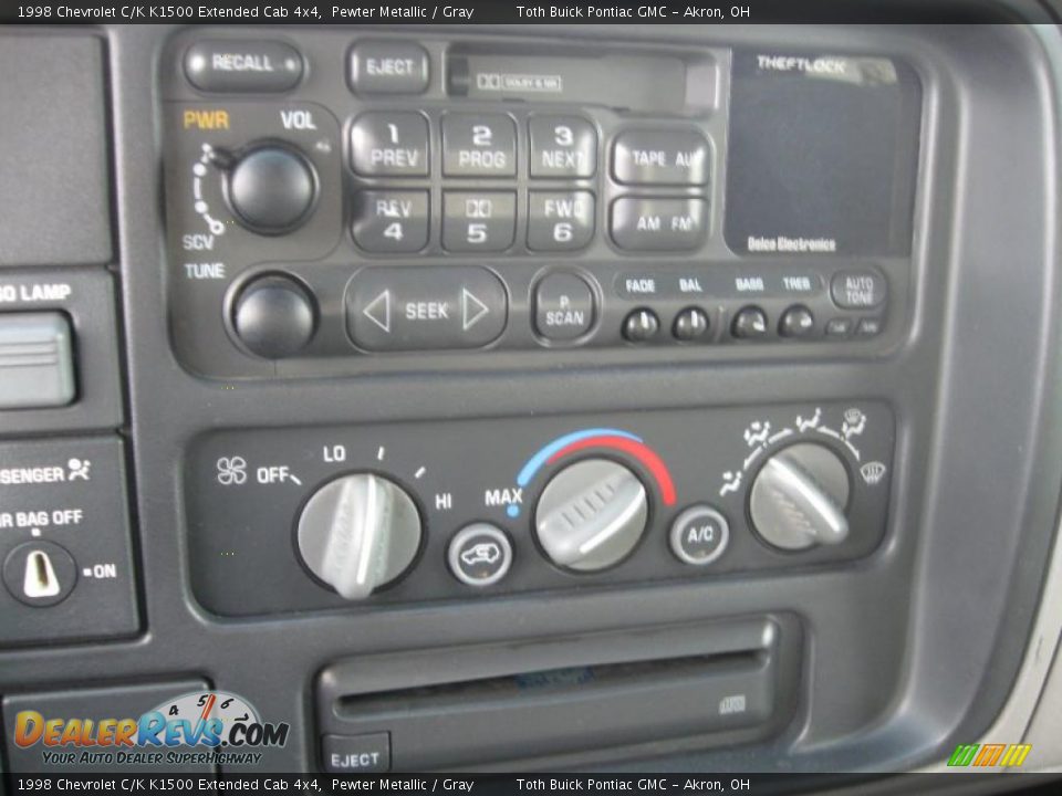 1998 Chevrolet C/K K1500 Extended Cab 4x4 Pewter Metallic / Gray Photo #11