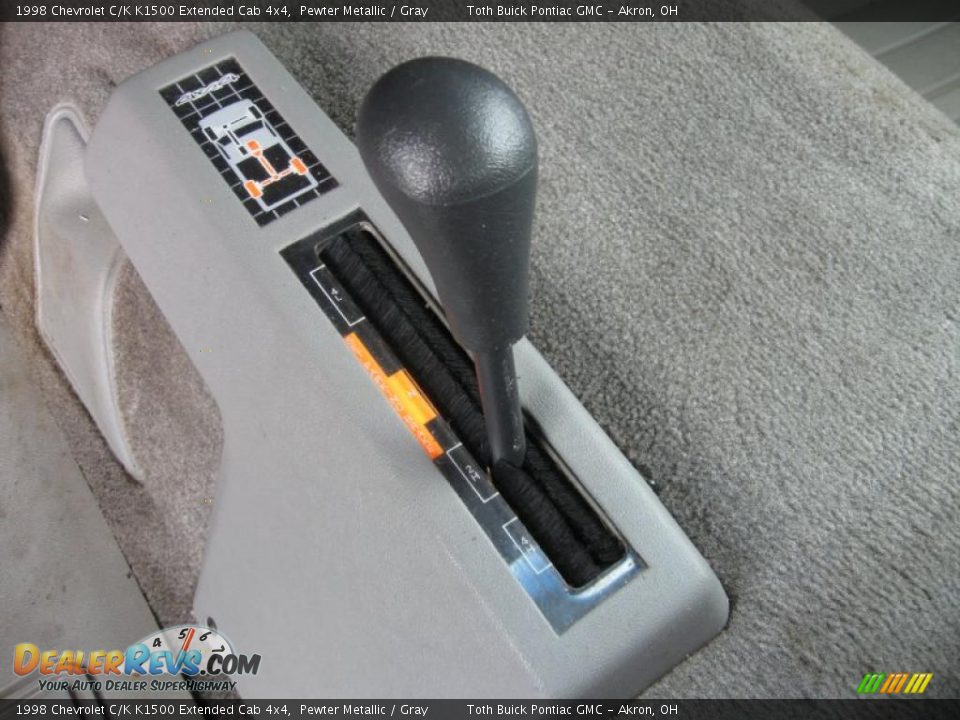 1998 Chevrolet C/K K1500 Extended Cab 4x4 Pewter Metallic / Gray Photo #12