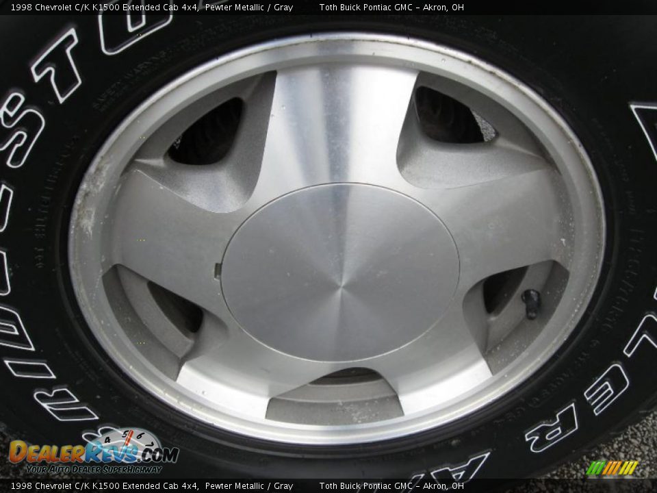 1998 Chevrolet C/K K1500 Extended Cab 4x4 Pewter Metallic / Gray Photo #13