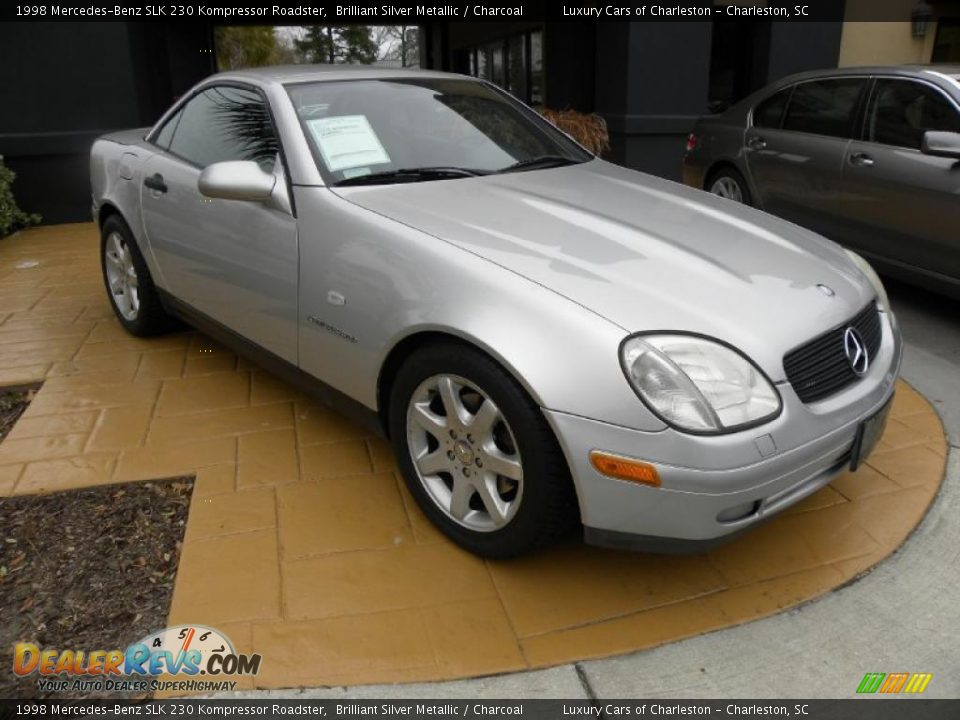 1998 Mercedes-Benz SLK 230 Kompressor Roadster Brilliant Silver Metallic / Charcoal Photo #1