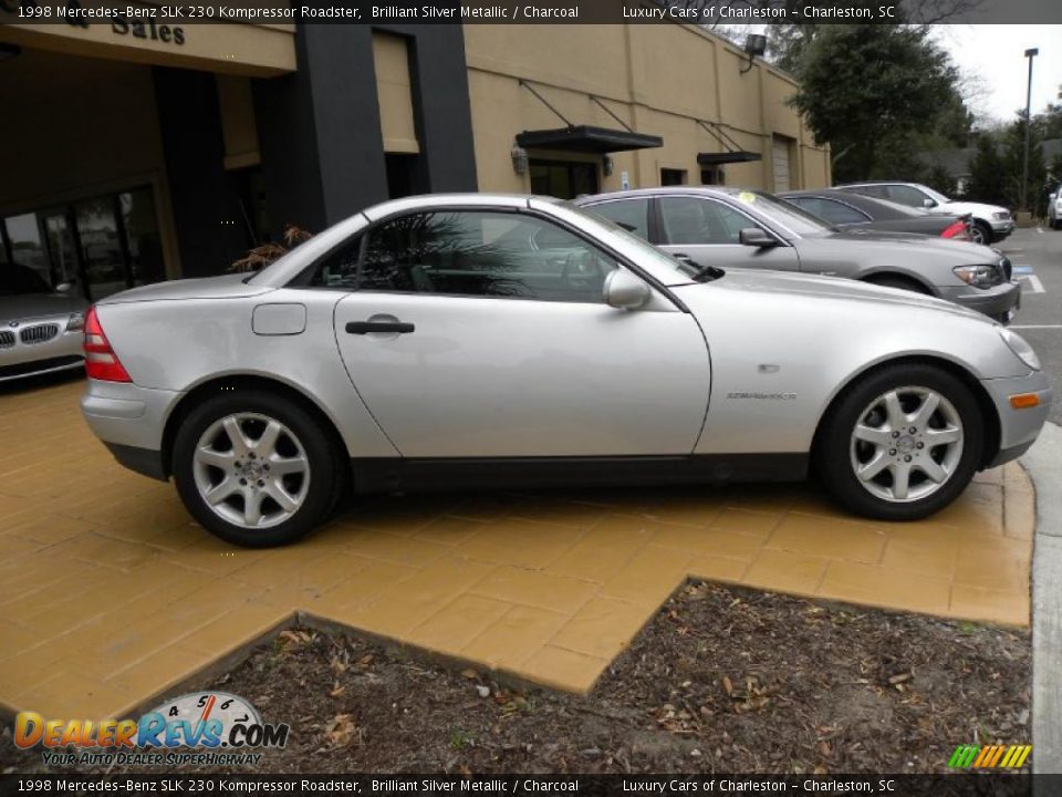 1998 Mercedes-Benz SLK 230 Kompressor Roadster Brilliant Silver Metallic / Charcoal Photo #2