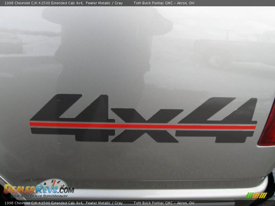 1998 Chevrolet C/K K1500 Extended Cab 4x4 Pewter Metallic / Gray Photo #14