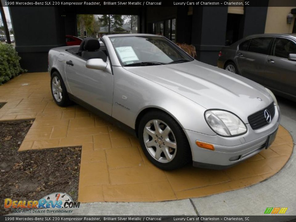 1998 Mercedes-Benz SLK 230 Kompressor Roadster Brilliant Silver Metallic / Charcoal Photo #3