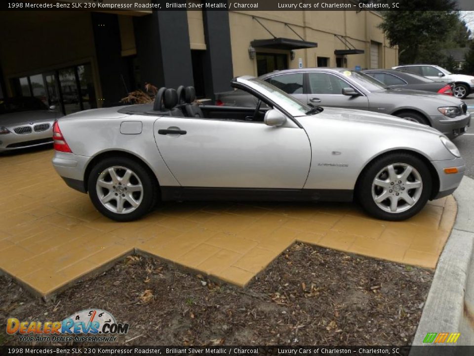 1998 Mercedes-Benz SLK 230 Kompressor Roadster Brilliant Silver Metallic / Charcoal Photo #4