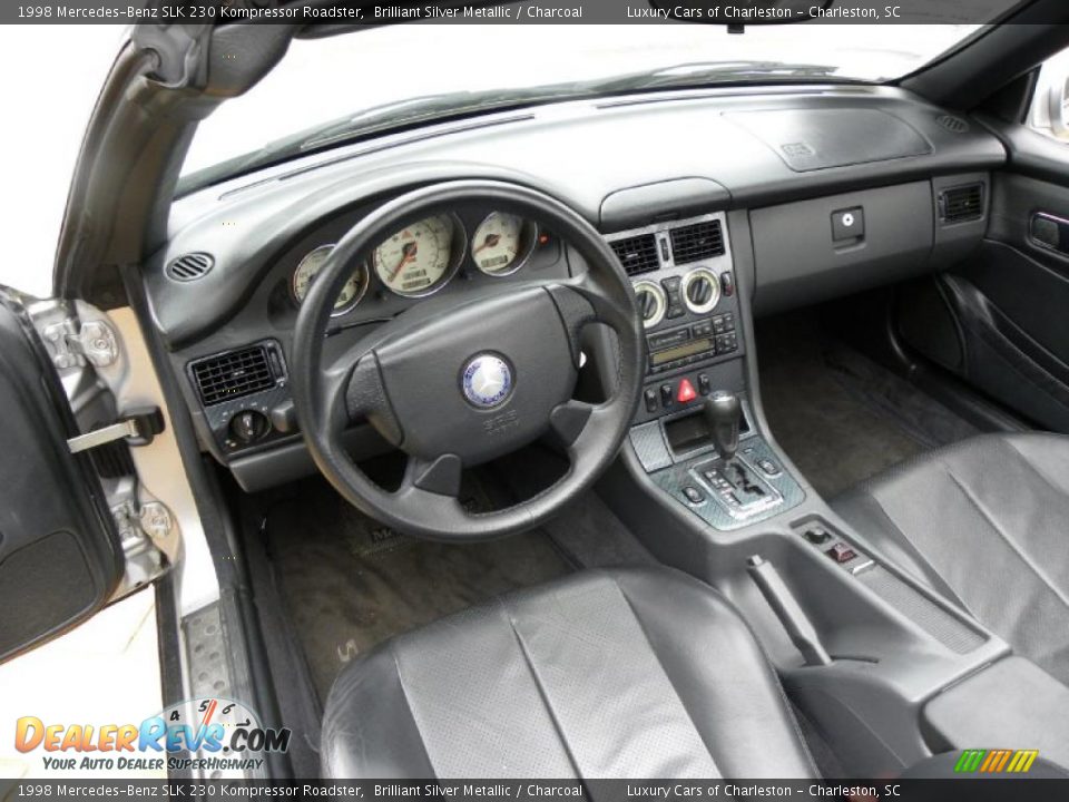 1998 Mercedes-Benz SLK 230 Kompressor Roadster Brilliant Silver Metallic / Charcoal Photo #5