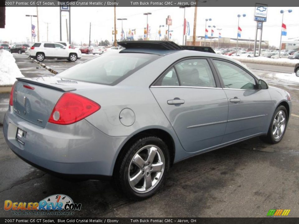 2007 Pontiac G6 GT Sedan Blue Gold Crystal Metallic / Ebony Photo #3