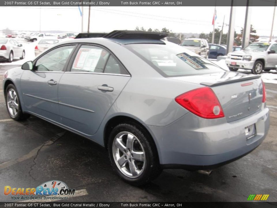 2007 Pontiac G6 GT Sedan Blue Gold Crystal Metallic / Ebony Photo #4