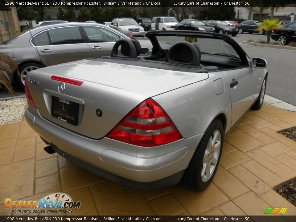 1998 Mercedes-Benz SLK 230 Kompressor Roadster Brilliant Silver Metallic / Charcoal Photo #10