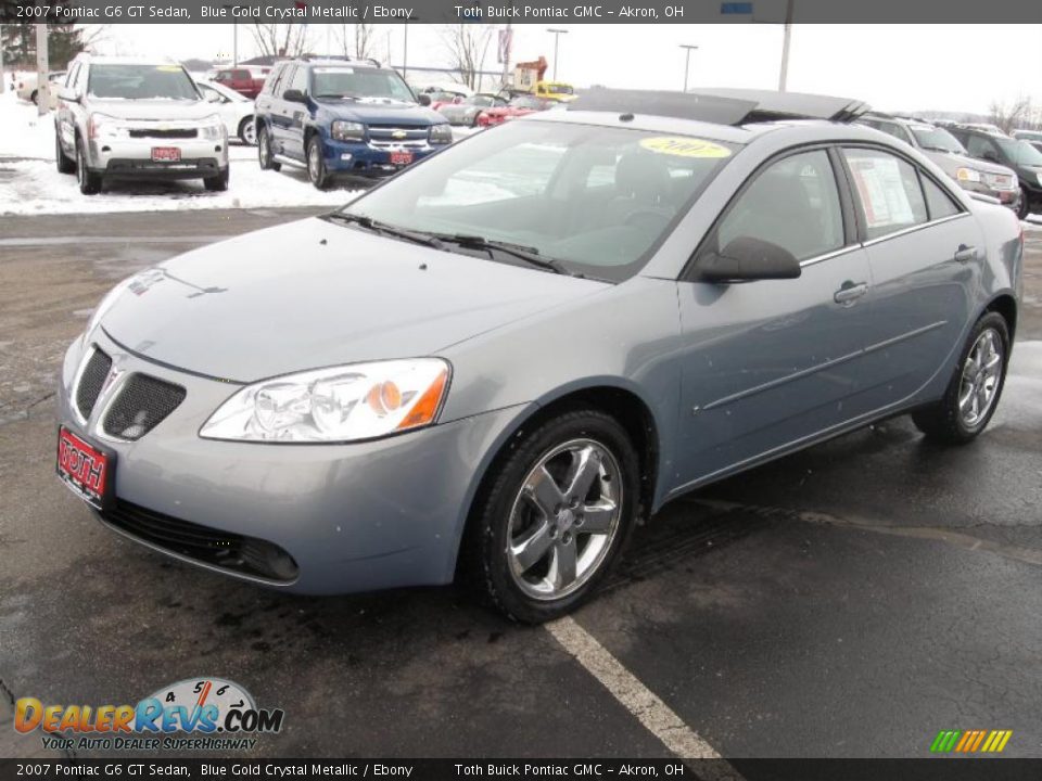 2007 Pontiac G6 GT Sedan Blue Gold Crystal Metallic / Ebony Photo #6