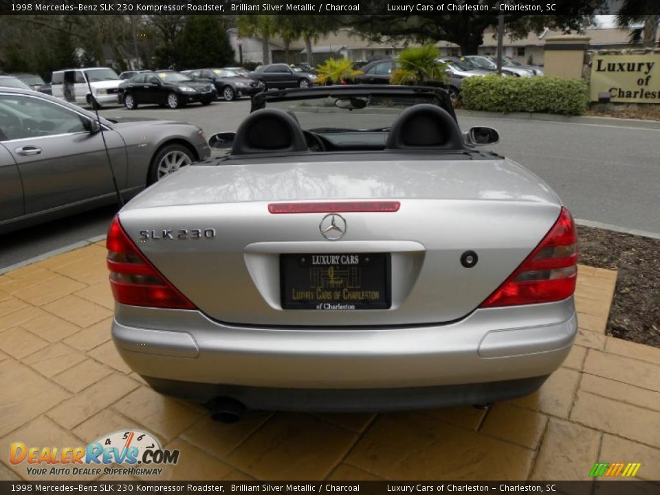 1998 Mercedes-Benz SLK 230 Kompressor Roadster Brilliant Silver Metallic / Charcoal Photo #11