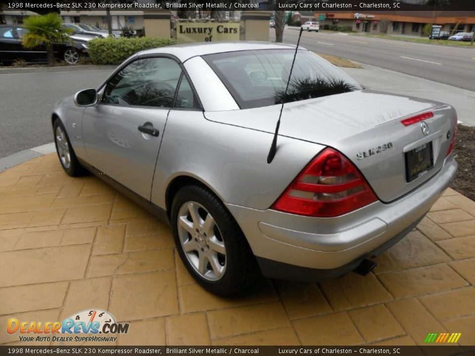 1998 Mercedes-Benz SLK 230 Kompressor Roadster Brilliant Silver Metallic / Charcoal Photo #12
