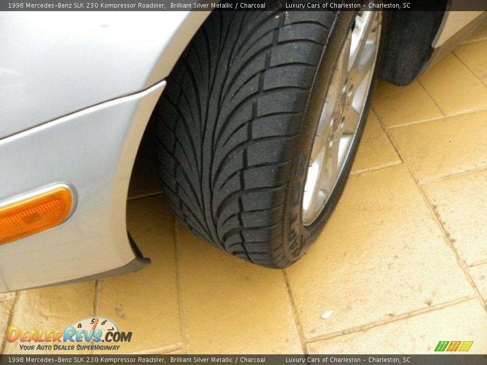 1998 Mercedes-Benz SLK 230 Kompressor Roadster Brilliant Silver Metallic / Charcoal Photo #14