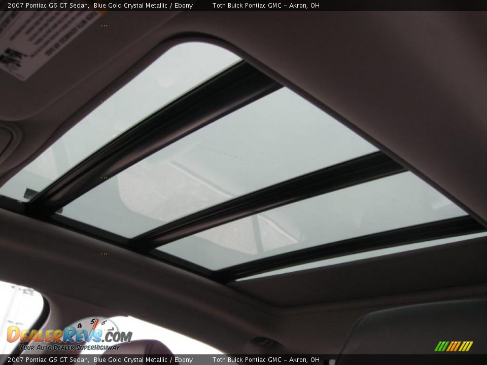2007 Pontiac G6 GT Sedan Blue Gold Crystal Metallic / Ebony Photo #10