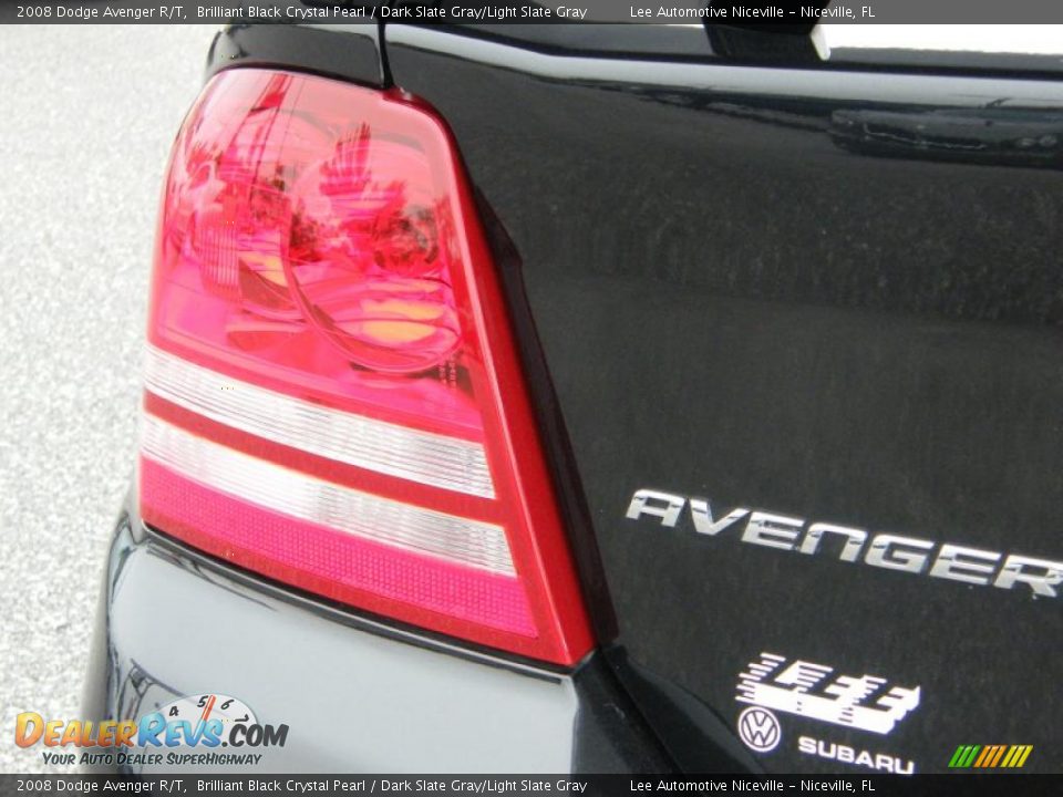 2008 Dodge Avenger R/T Brilliant Black Crystal Pearl / Dark Slate Gray/Light Slate Gray Photo #10