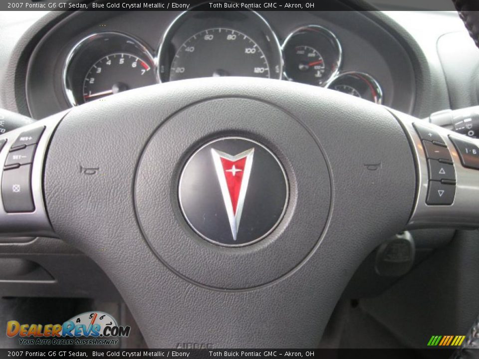 2007 Pontiac G6 GT Sedan Blue Gold Crystal Metallic / Ebony Photo #14