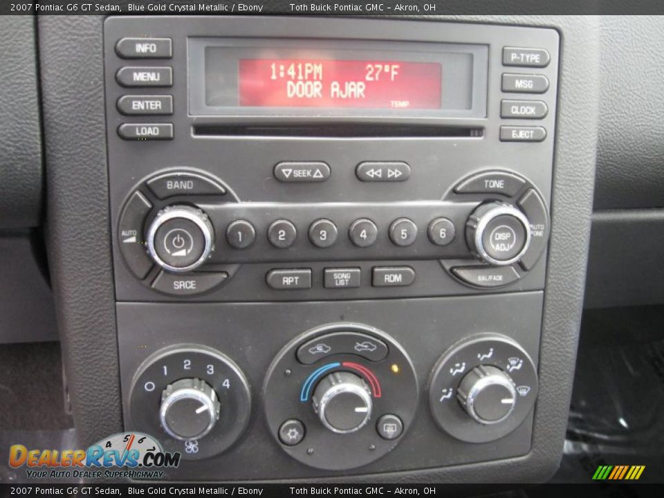 2007 Pontiac G6 GT Sedan Blue Gold Crystal Metallic / Ebony Photo #15