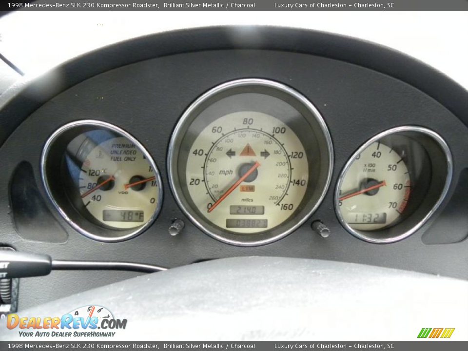 1998 Mercedes-Benz SLK 230 Kompressor Roadster Brilliant Silver Metallic / Charcoal Photo #18