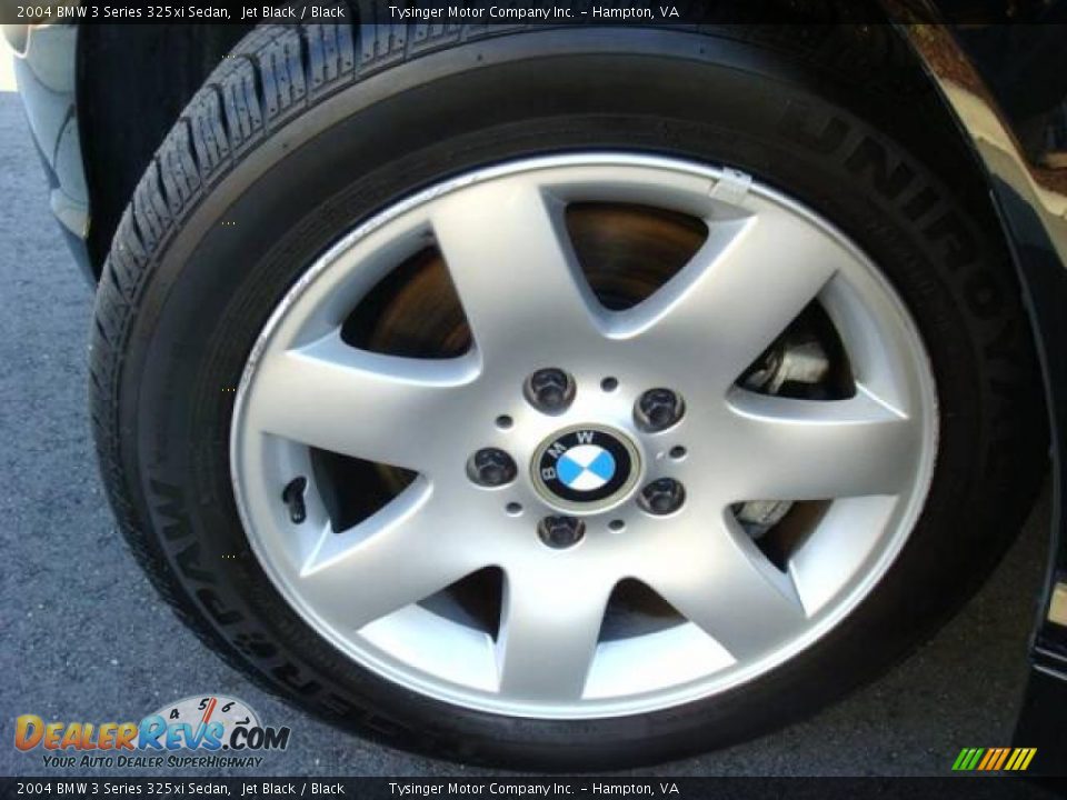 2004 BMW 3 Series 325xi Sedan Jet Black / Black Photo #21