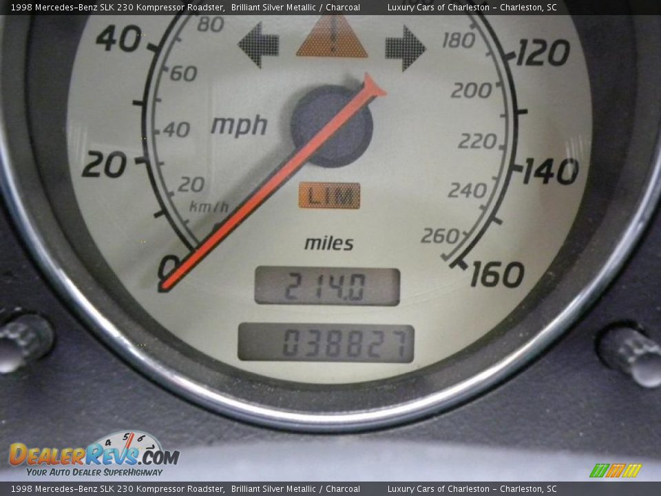 1998 Mercedes-Benz SLK 230 Kompressor Roadster Brilliant Silver Metallic / Charcoal Photo #19