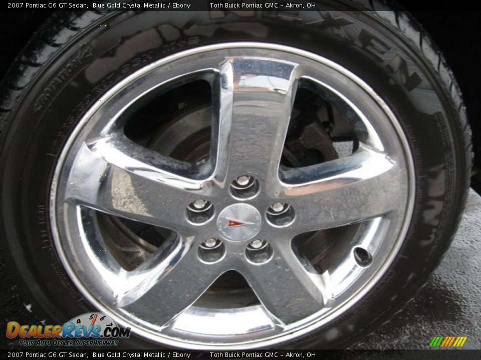 2007 Pontiac G6 GT Sedan Blue Gold Crystal Metallic / Ebony Photo #17