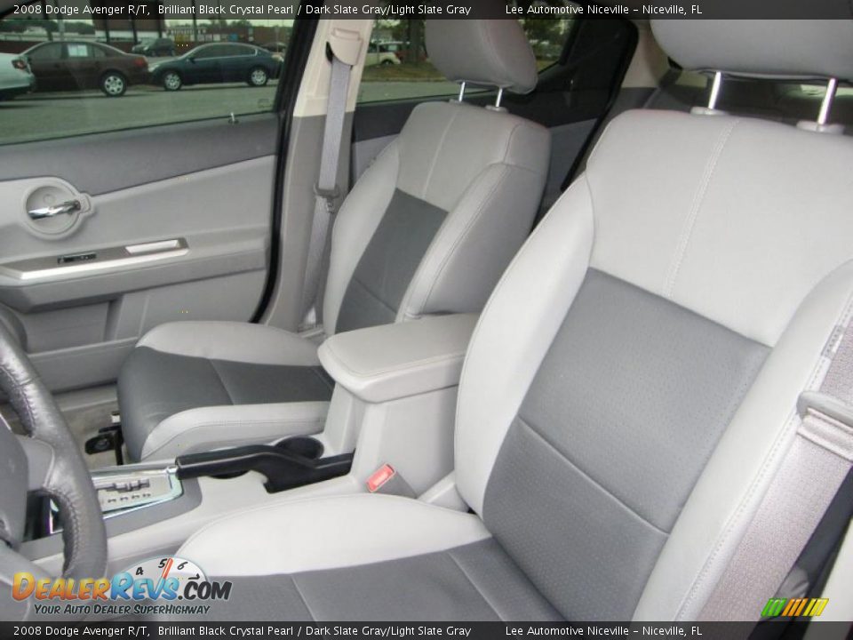 2008 Dodge Avenger R/T Brilliant Black Crystal Pearl / Dark Slate Gray/Light Slate Gray Photo #14