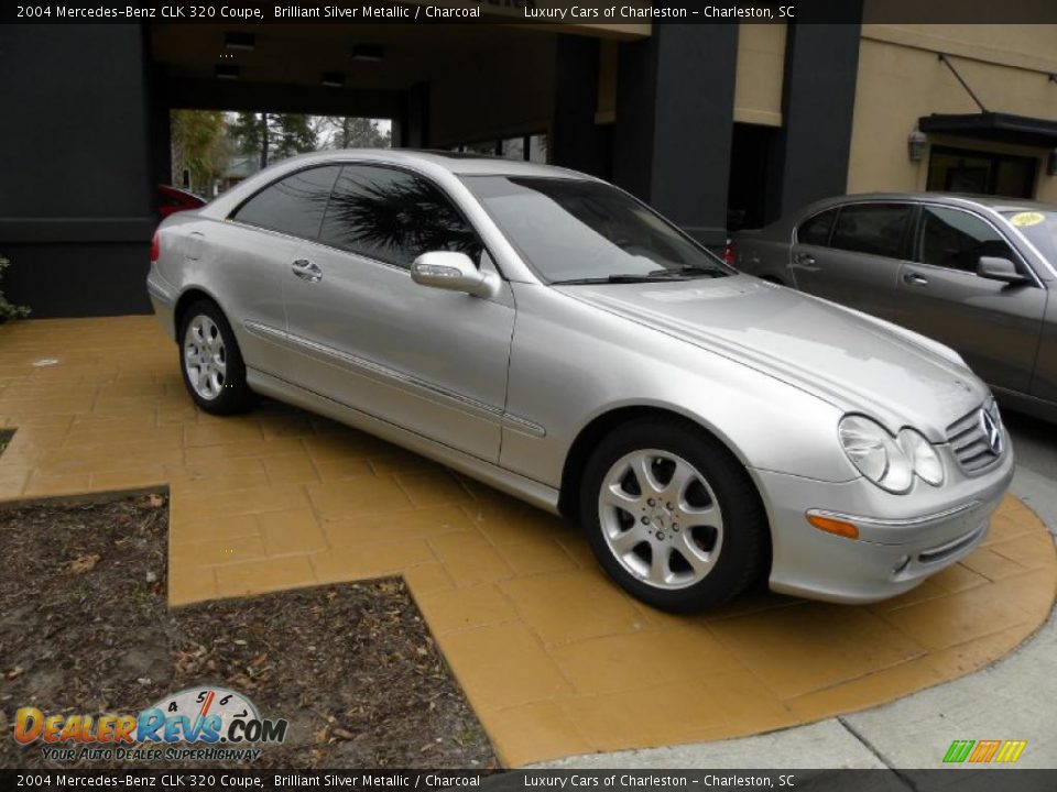 2004 Mercedes-Benz CLK 320 Coupe Brilliant Silver Metallic / Charcoal Photo #1