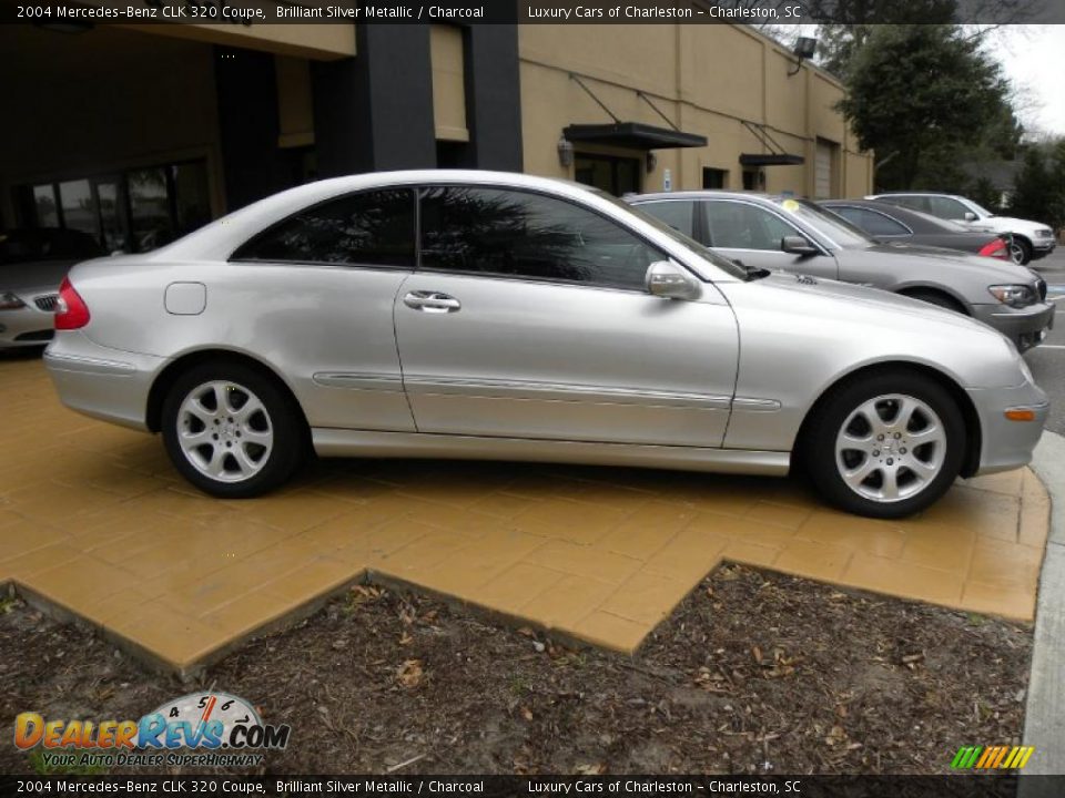 2004 Mercedes-Benz CLK 320 Coupe Brilliant Silver Metallic / Charcoal Photo #2
