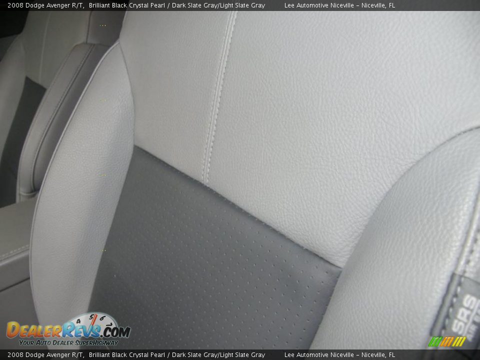 2008 Dodge Avenger R/T Brilliant Black Crystal Pearl / Dark Slate Gray/Light Slate Gray Photo #15