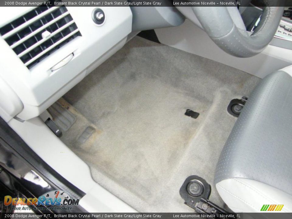 2008 Dodge Avenger R/T Brilliant Black Crystal Pearl / Dark Slate Gray/Light Slate Gray Photo #16