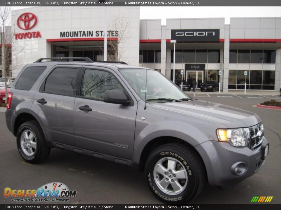 2008 Ford Escape XLT V6 4WD Tungsten Grey Metallic / Stone Photo #1