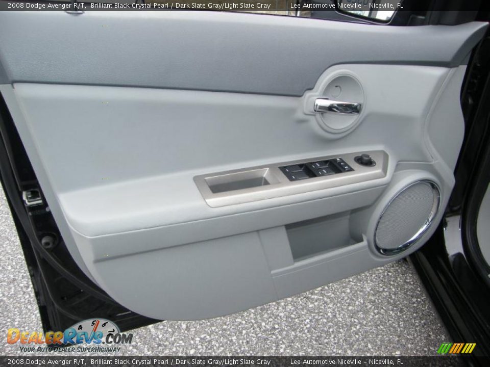 2008 Dodge Avenger R/T Brilliant Black Crystal Pearl / Dark Slate Gray/Light Slate Gray Photo #17