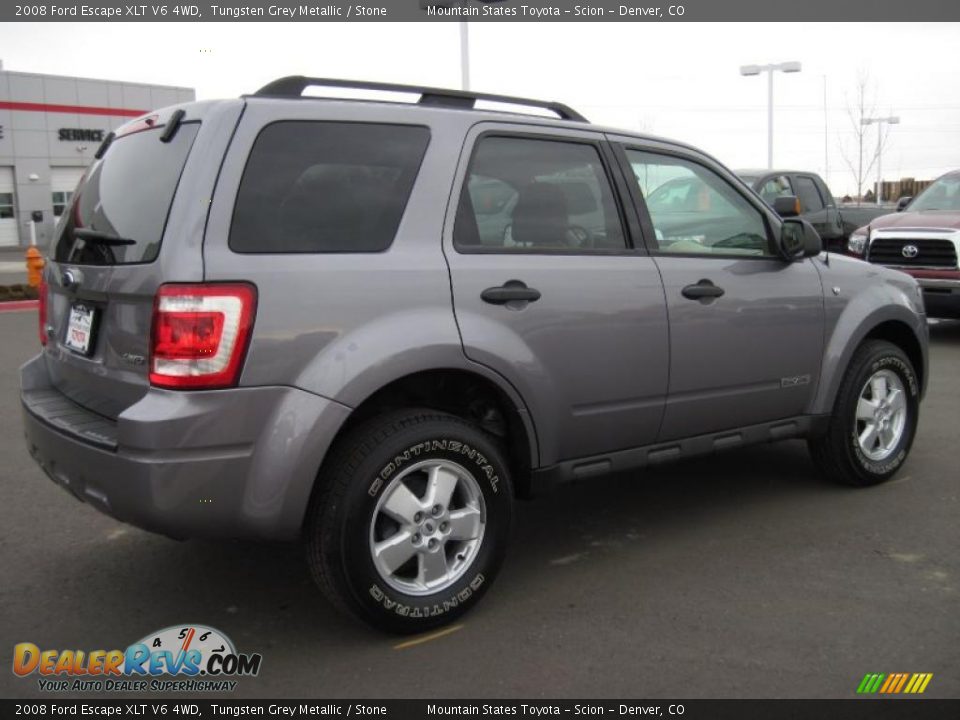 2008 Ford Escape XLT V6 4WD Tungsten Grey Metallic / Stone Photo #2