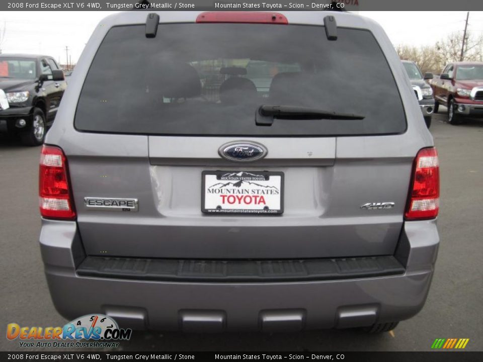 2008 Ford Escape XLT V6 4WD Tungsten Grey Metallic / Stone Photo #3