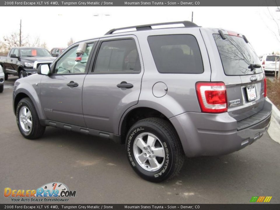 2008 Ford Escape XLT V6 4WD Tungsten Grey Metallic / Stone Photo #4